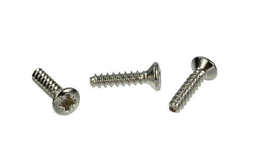 Neutrik self-tapping Plastite® screws for etherCON D-size receptacles.