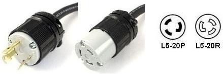 DigiFlex TL3 Twist-Lock Cables L5-20