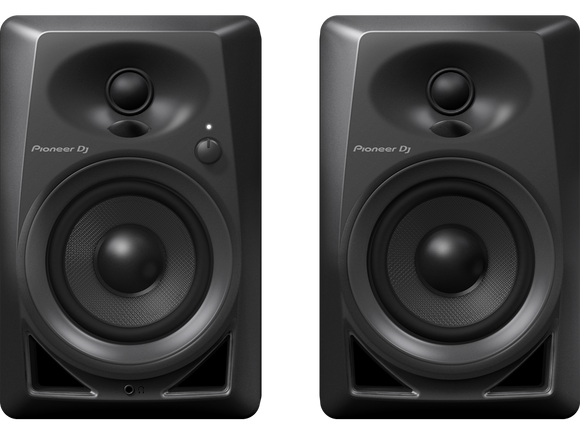 Pioneer DM-40D, 2-way 21W active desktop monitor speakers (1 active, 1 passive) with 4