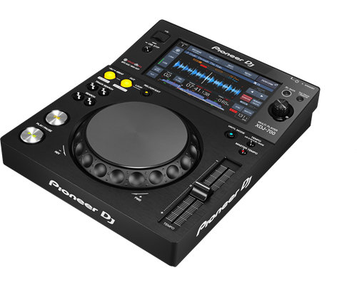 Pioneer XDJ-700, Compact-sized multimedia player with large colour LCD display and removable stand